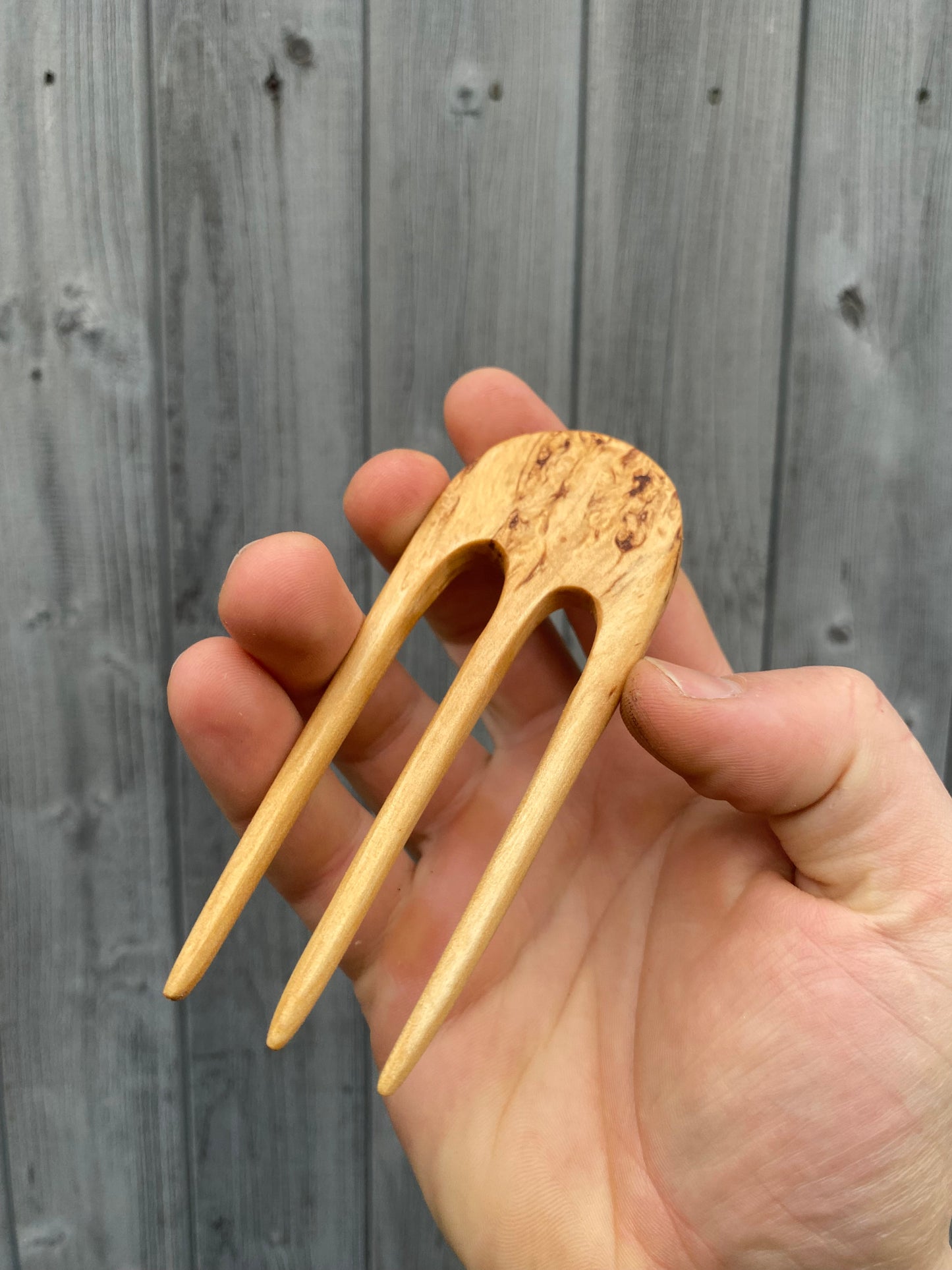 Luxorious hairfork set CURLY BIRCH