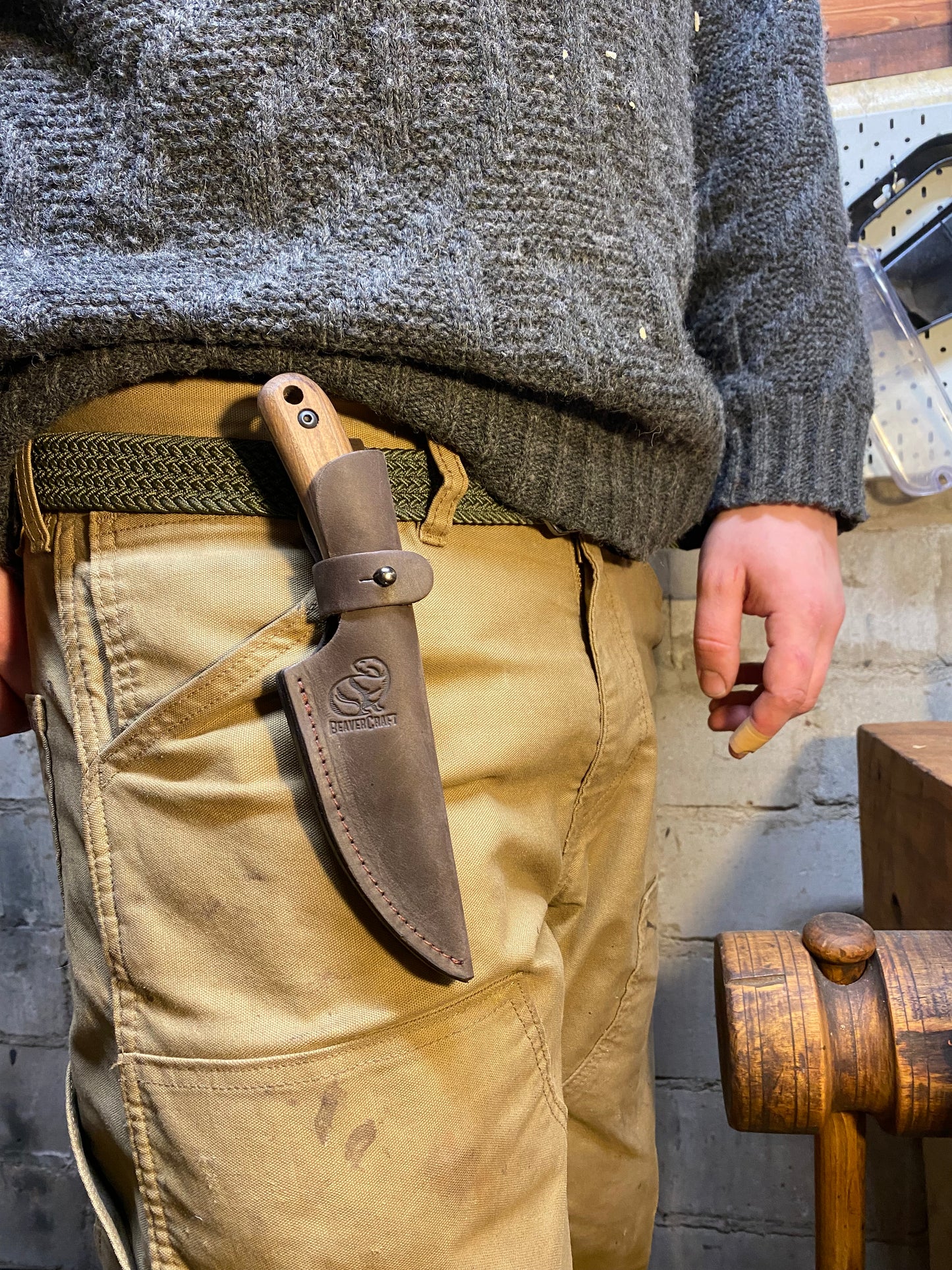 Carbon Steel Bushcraft Knife