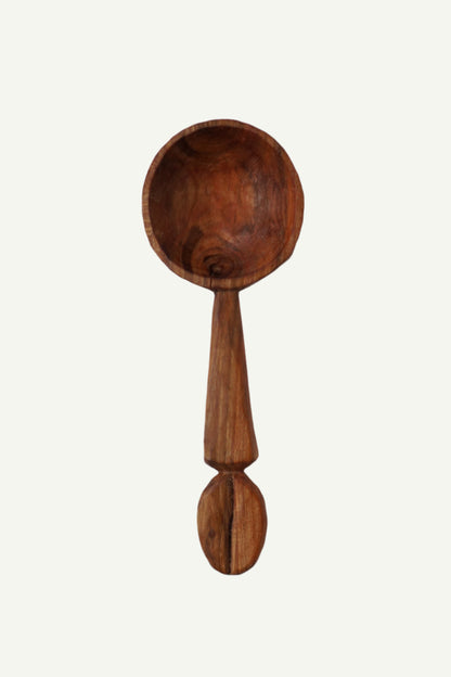 Coffee spoon with a coffee bean carving