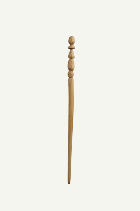 Custom carved hairpin